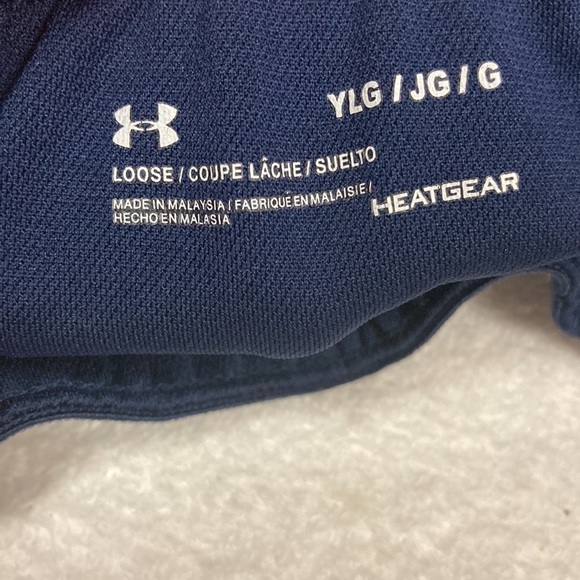 Underarmour ua play Americana athletic may blue shorts size ylg - Picture 6 of 7